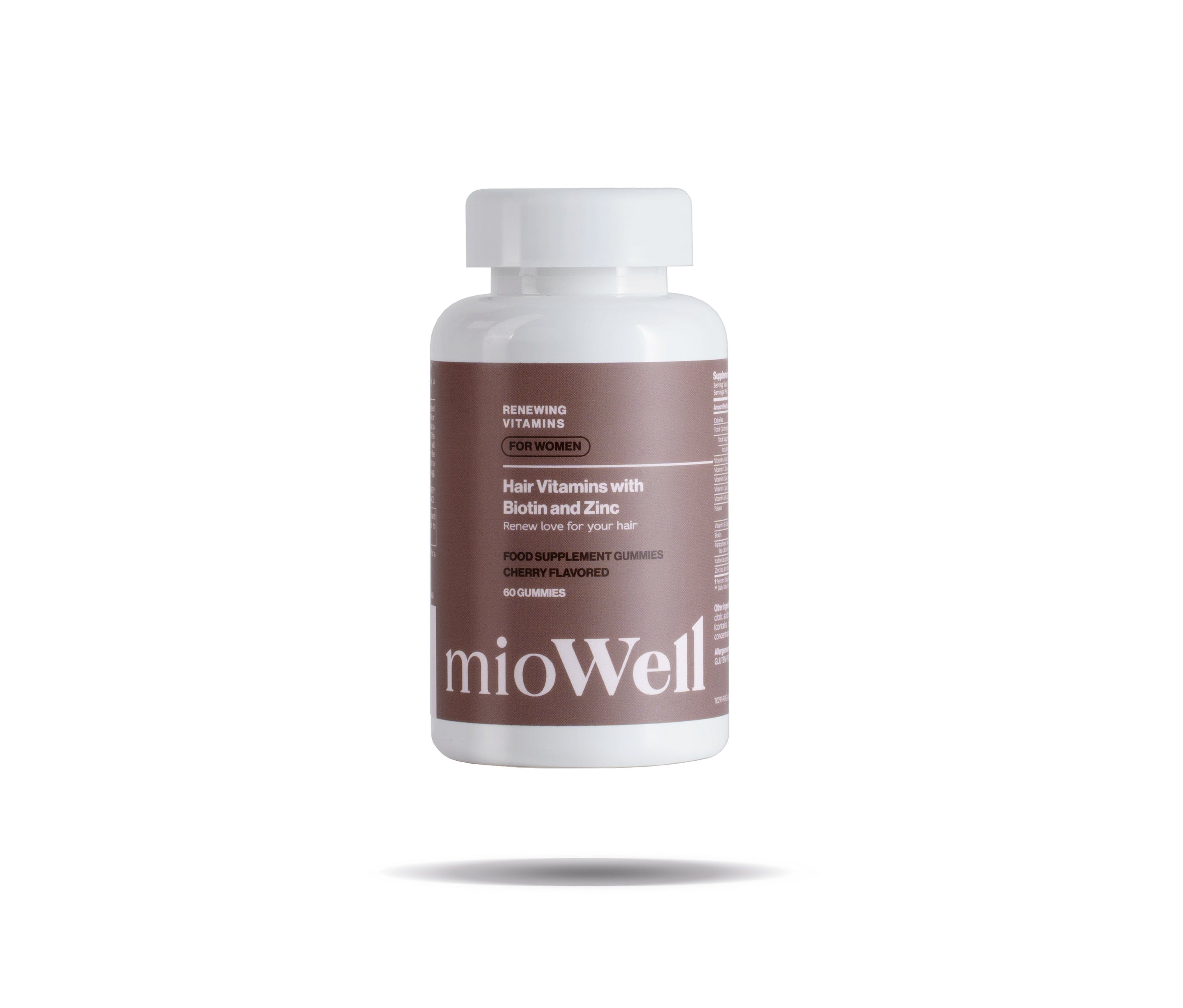 Vitamíny na podporu růstu vlasů s Biotinem na vlasy mioWell