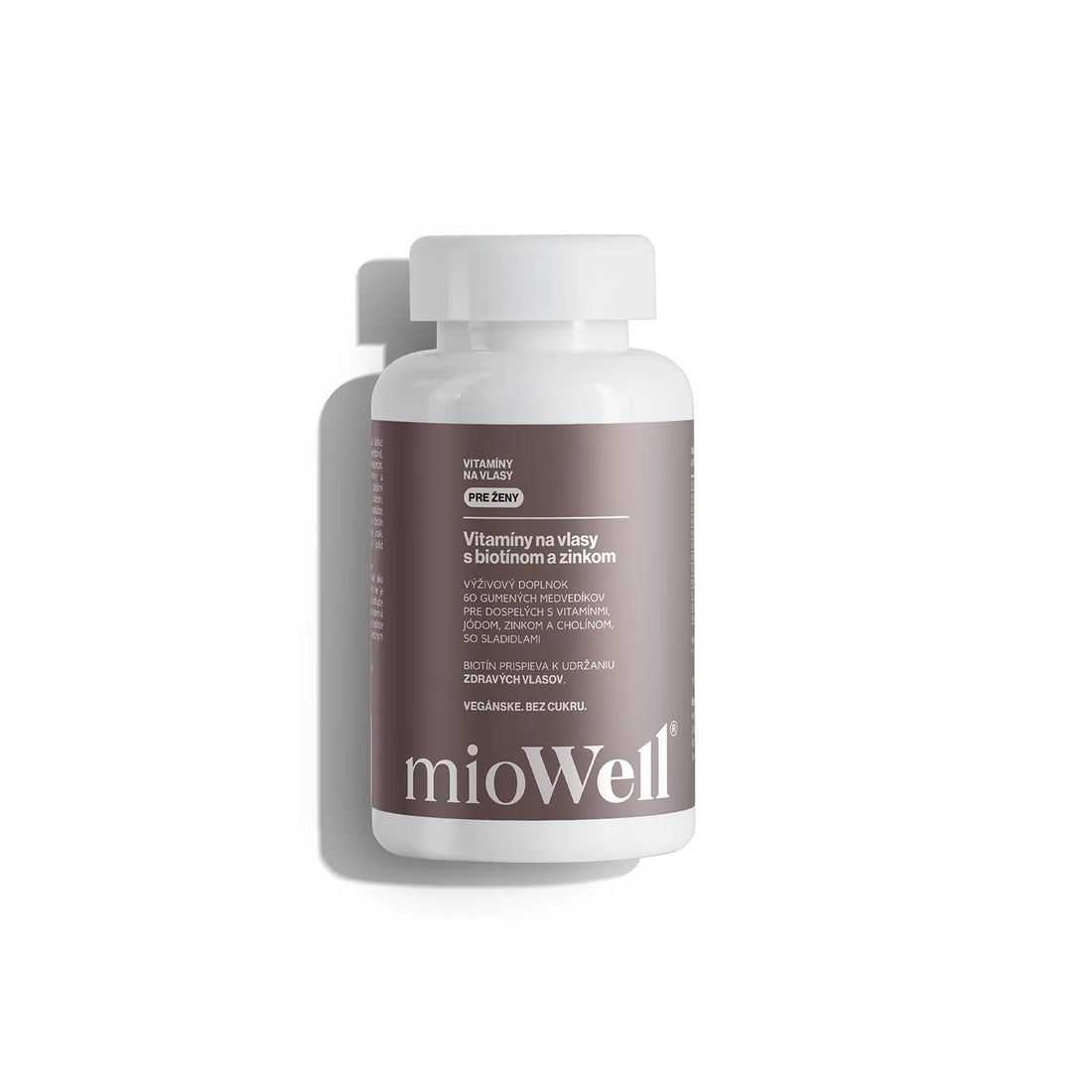 Vitamíny na podporu růstu vlasů s Biotinem na vlasy mioWell