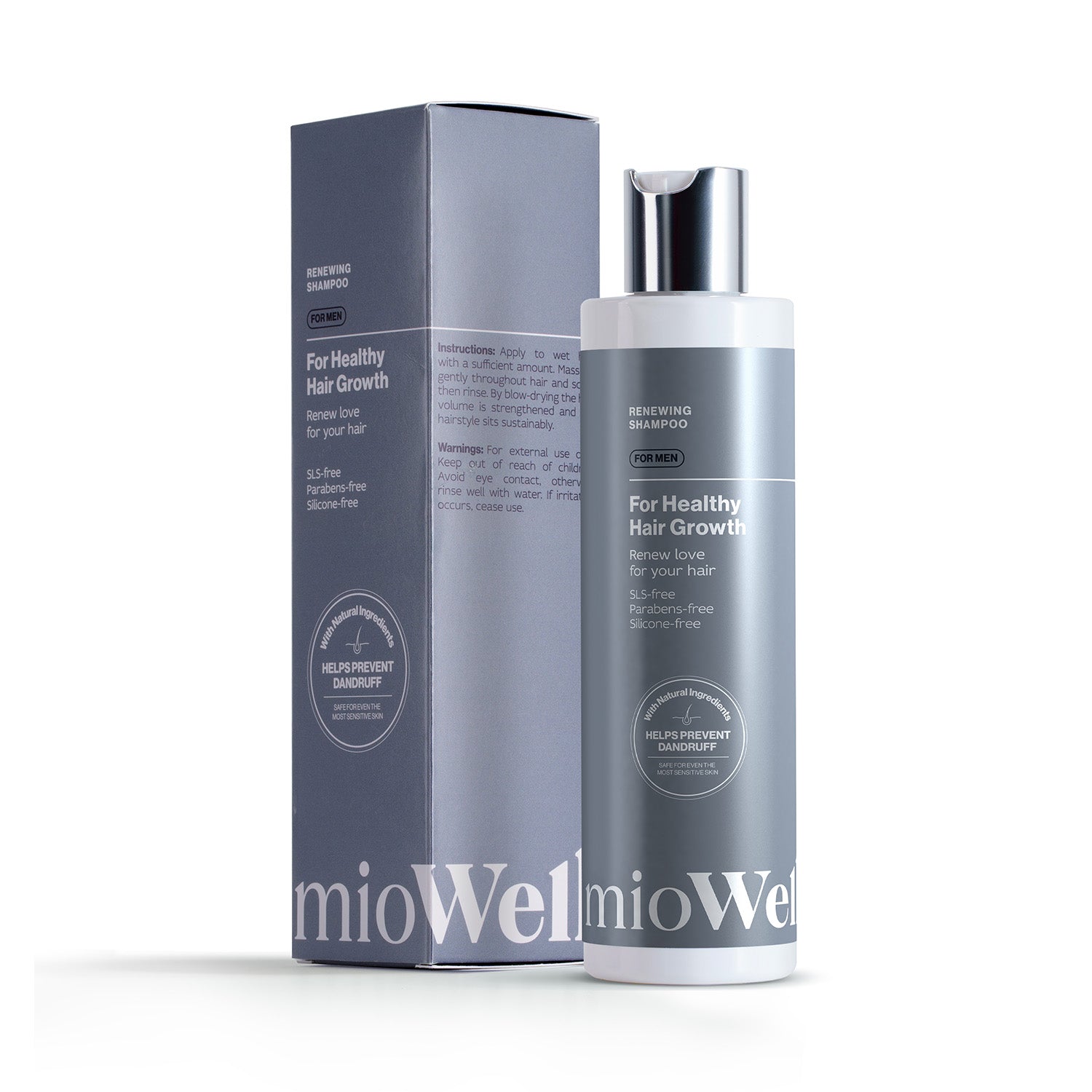 Šampón pro jemné vlasy pro muže mioWell 250ml