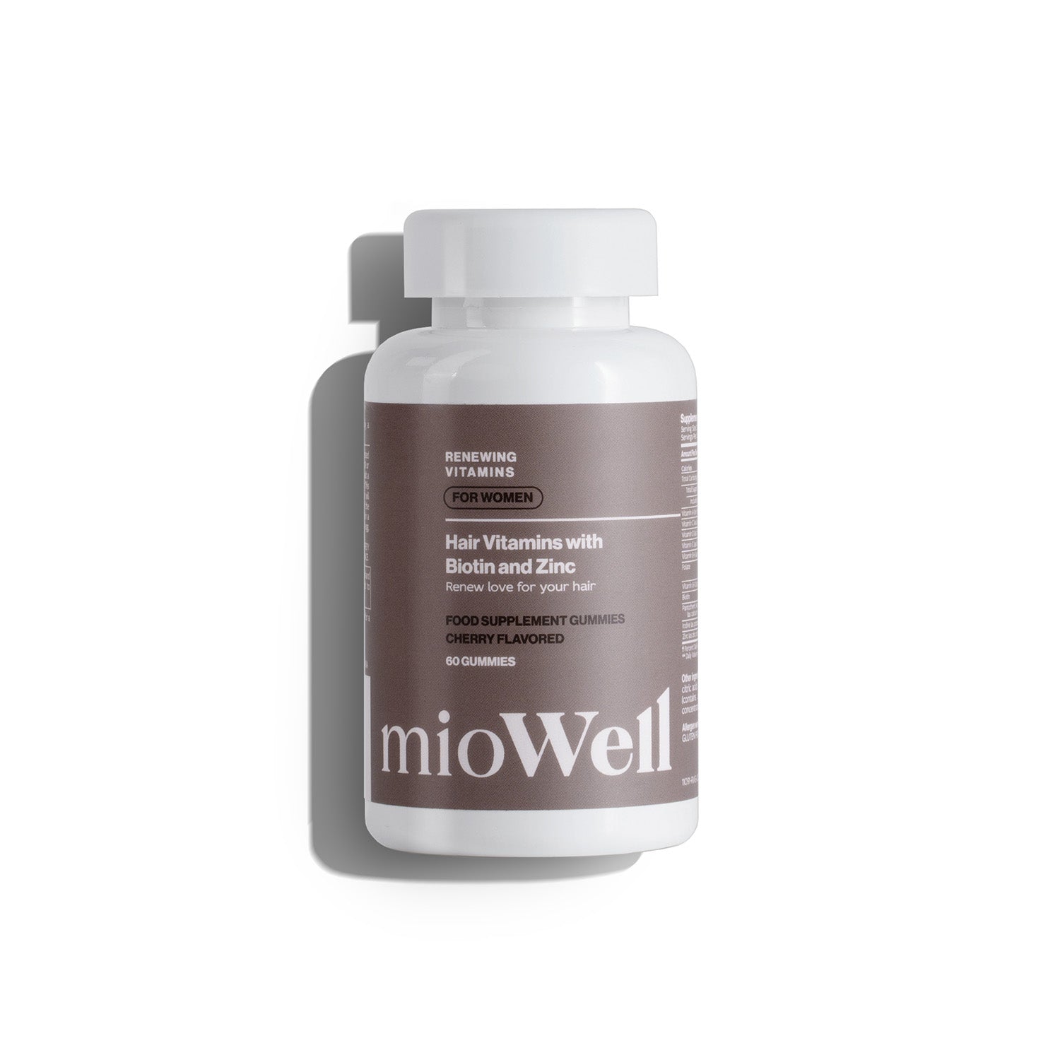 Vitamíny na podporu růstu vlasů s Biotinem na vlasy mioWell