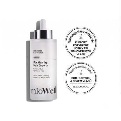 mioWell Renewing Sérum pro růst vlasů a pomoc proti vypadávání* XL 100ml