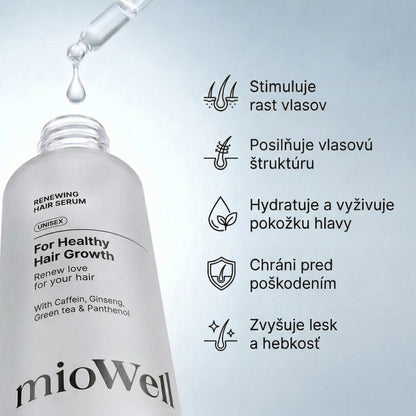 mioWell Renewing Sérum pro růst vlasů a pomoc proti vypadávání* XL 100ml