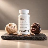 MomBalance – vitamíny na vlasy pro maminky, 60 kapslí na 30 dní, s maskoty Miou a Wellem
