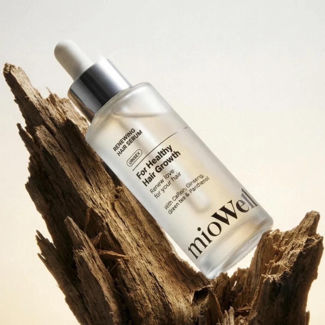 mioWell Renewing sérum 100 ml s pipetou na dřevěném kořeni