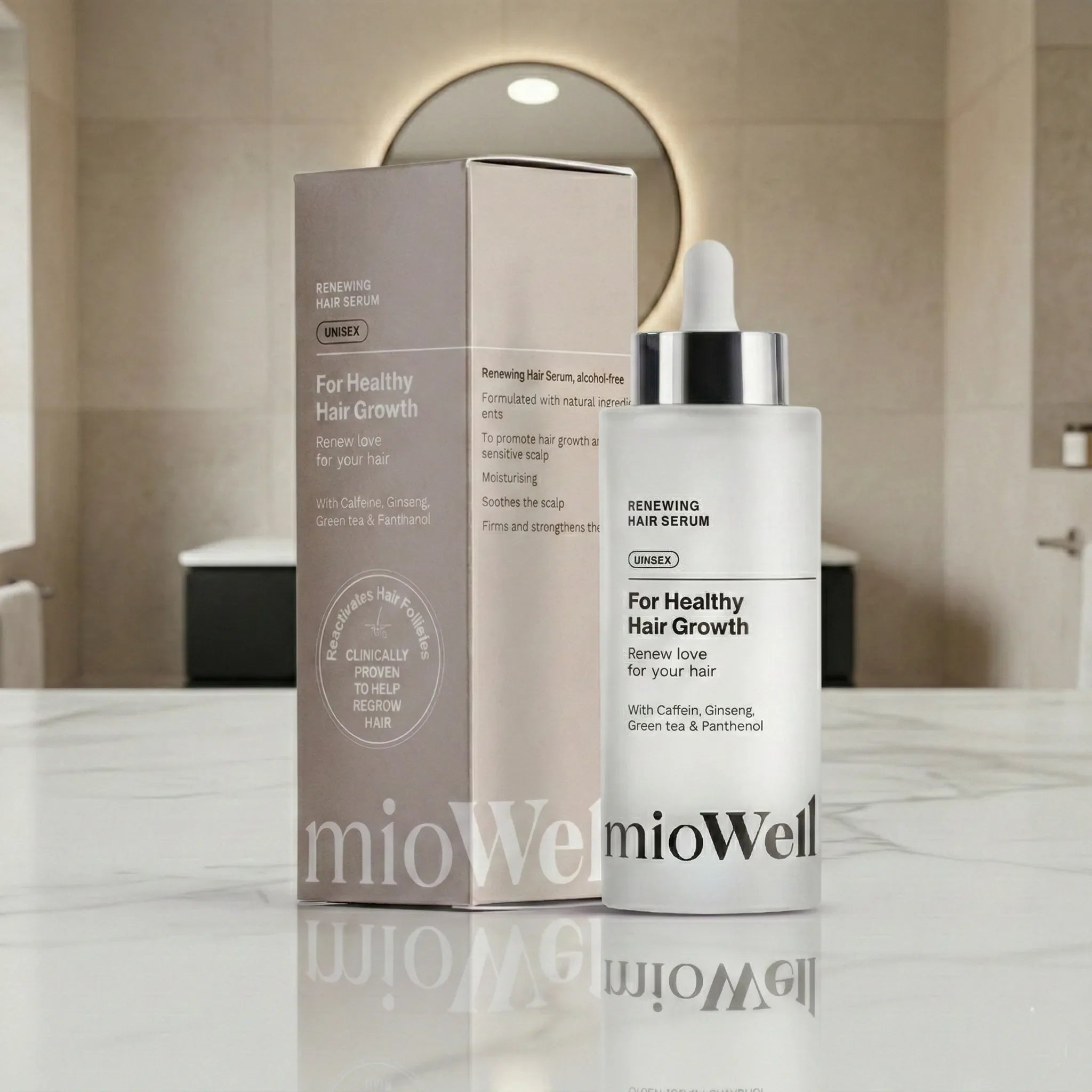 mioWell Renewing Sérum pro růst vlasů a pomoc proti vypadávání* XL 100ml