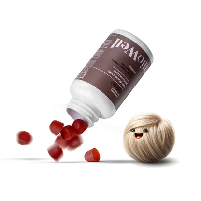 Vitamíny na podporu růstu vlasů s Biotinem na vlasy mioWell